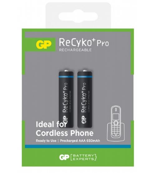 GP Batteries GPRHCH63C086 Recyko+ Pro Cordless Phone Rechargeable AAA Batteries Carded 2